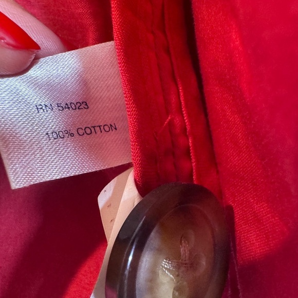 Gap Women's 💯Cotton Peach Button Front Long Sleeve Short Trench / Jacket - Large - Picture 4 of 7